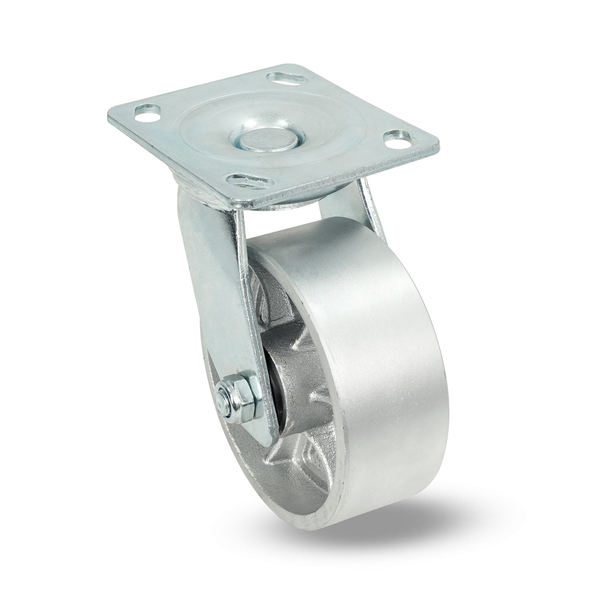 Klutch 5in. Steel Swivel Caster, 800-Lb. Capacity